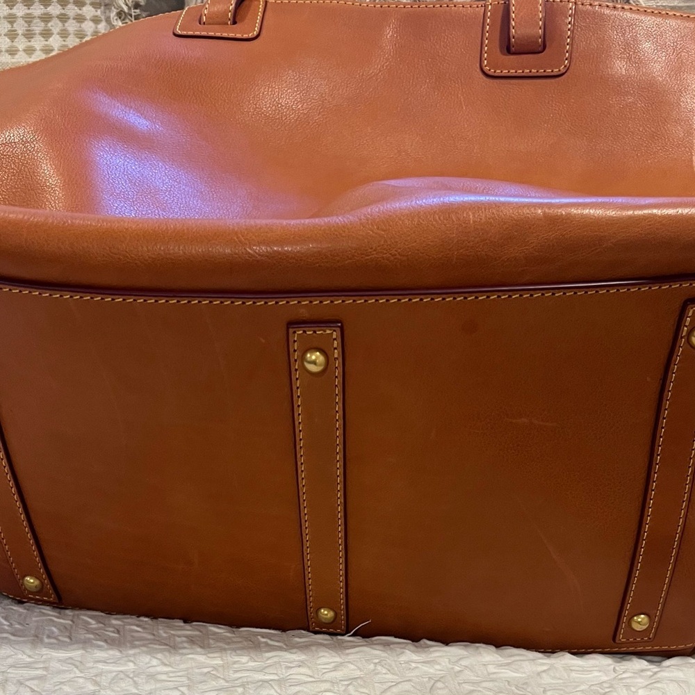Dooney & Bourke XL Florentine Suzette tote. Weekender, travel . Color Natural - Picture 3 of 8
